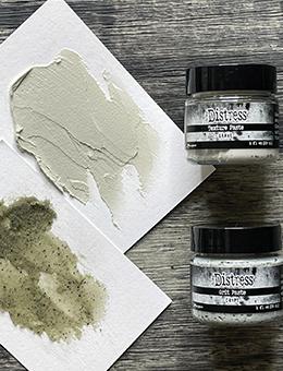 Tim Holtz Distress Texture Set — Grave Texture Paste & Crypt Grit Paste | Limited Edition