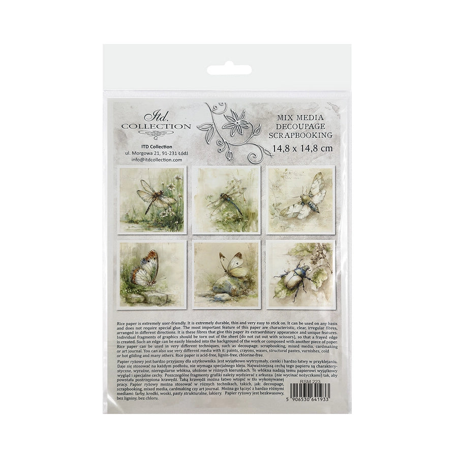 ITD Collection Four Elements Earth Decoupage Rice Paper Set – 6 Designs (RSM223)
