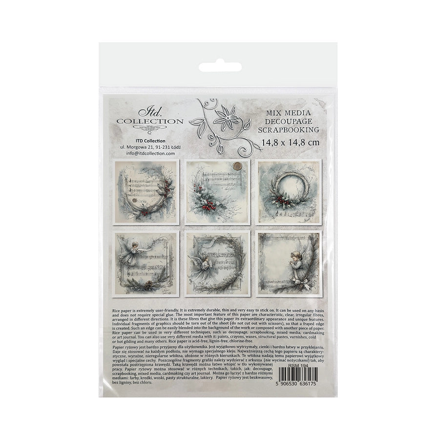 ITD Collection Winter's Tale Decoupage Rice Paper Set – 6 Designs (RSM194)