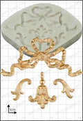 Baroque Ribbon Silicone Mould — Ornate Elegant Ribbon Design by FPC Sugarcraft