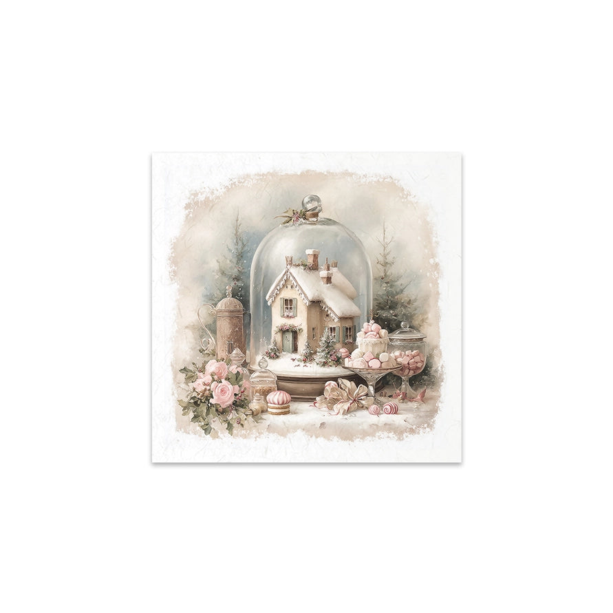 ITD Collection Winter Rose Decoupage Rice Paper Set – 6 Designs (RSM301)