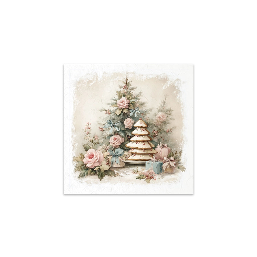 ITD Collection Winter Rose Botanical Decoupage Rice Paper Set – 6 Designs (RSM303)