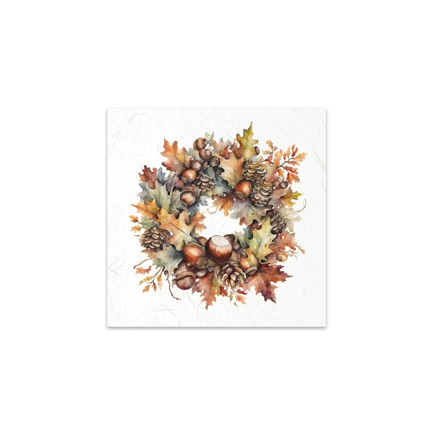 ITD Collection Autumn Wreaths Decoupage Rice Paper Set – 6 Designs (RSM152)
