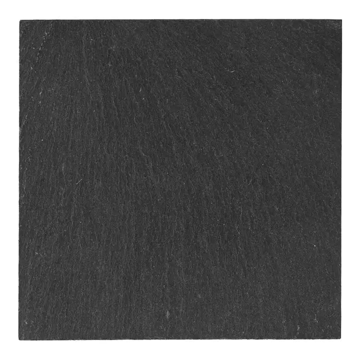 Argon tableware Linea square slate coaster 10cm