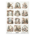 ITD Collection Winter Rose Decoupage Rice Paper – A4 Craft Sheet (R2882)