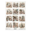 ITD Collection Winter Rose Decoupage Rice Paper – A4 Craft Sheet (R2879)