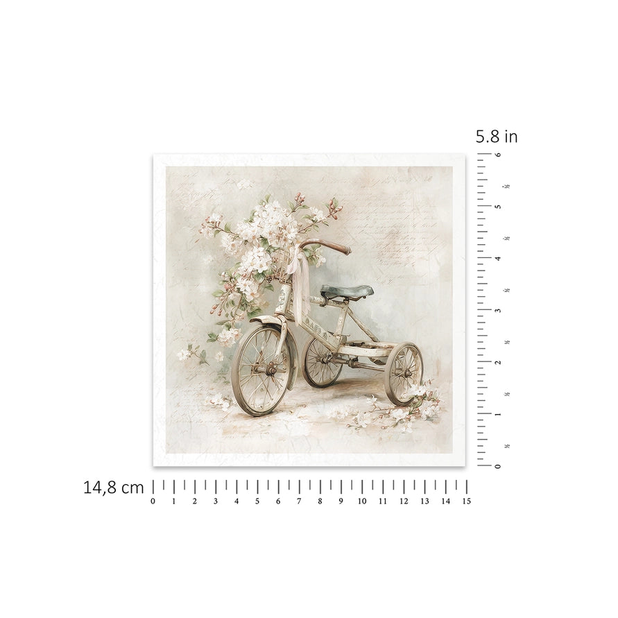 ITD Collection Written in Flowers Decoupage Rice Paper Set – 6 Designs (RSM256)