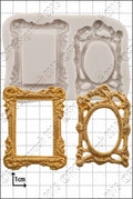 Picture Frames Silicone Mould — Two Ornate Designs by FPC Sugarcraft