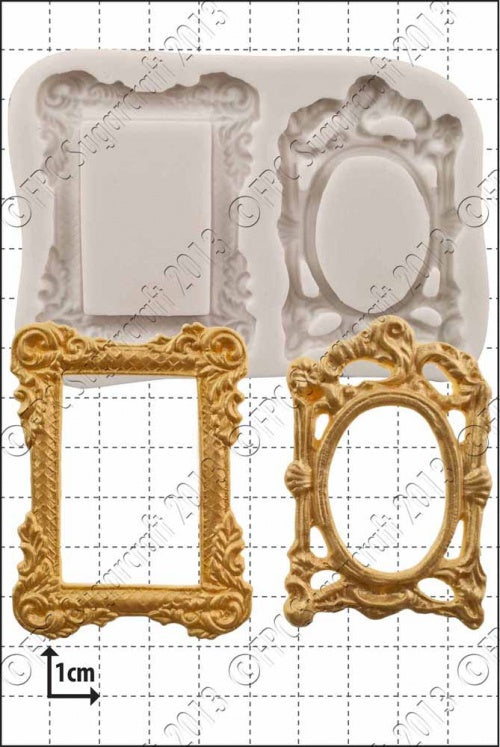 Picture Frames Silicone Mould — Two Ornate Designs by FPC Sugarcraft